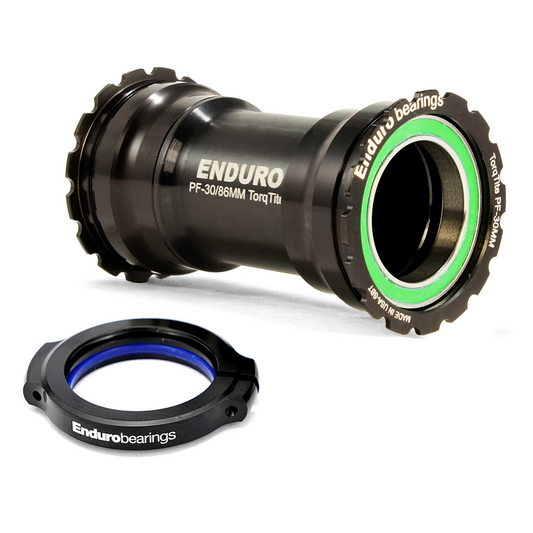 Trapaslagerhuis ENDURO BEARINGS TORQTITE BB386 As 30mm Roestvrij Staal Zwart