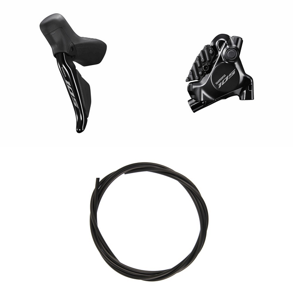 SHIMANO 105 R7170 Left Lever and Front Calliper Double Flat Mount Without Disc