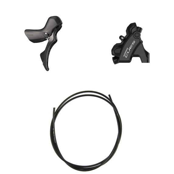 Højre Lever og Bagbremsekaliber SHIMANO CUES U6030 10/11V Flatmount Uden Skive