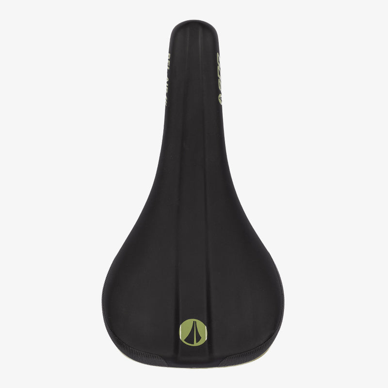 Sillín SDG Bel-Air V3 Lux-Alloy verde oliva, vista superior