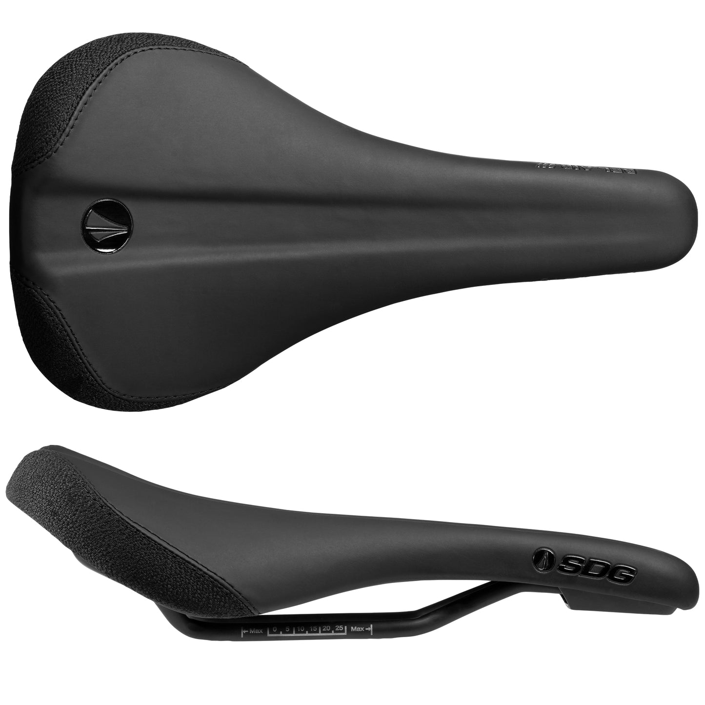 SDG BEL-AIR V3 Sadel Stål Skinnesystem Sort
