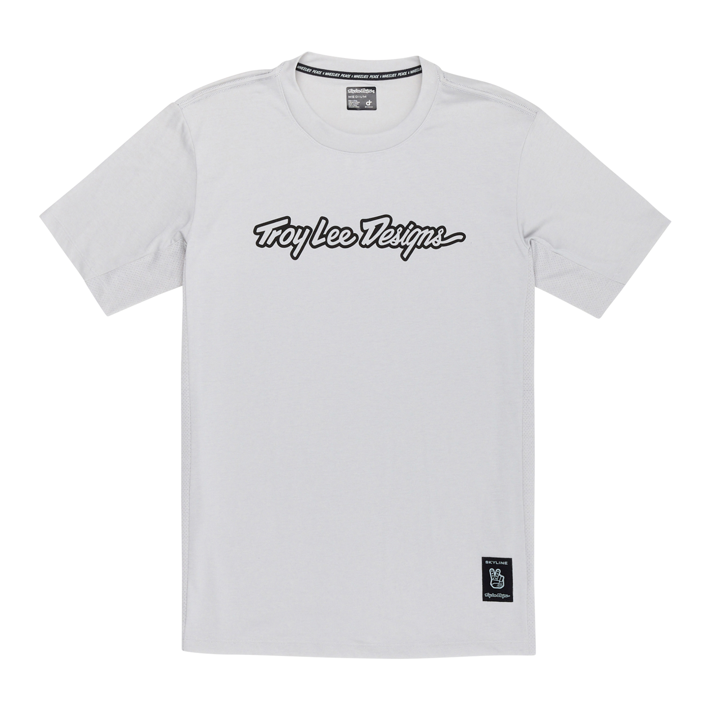 Trikot TROY LEE DESIGNS SKYLINE RIDE TEE SIGNATURE Kurzarm Grau
