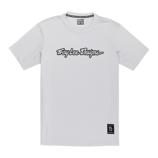 Maillot TROY LEE DESIGNS SKYLINE RIDE TEE SIGNATURE Manches Courtes Gris