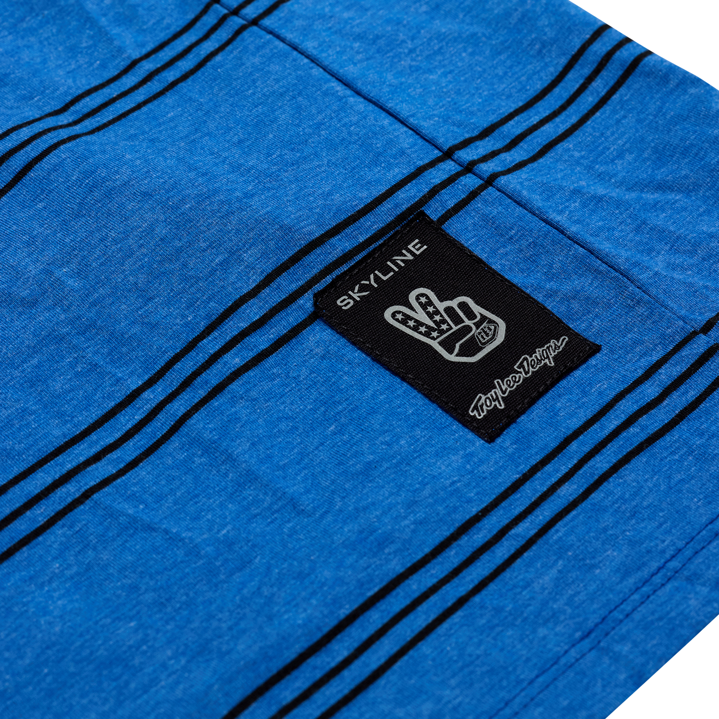 Trikot TROY LEE DESIGNS SKYLINE RIDE TEE WASH OUT Kurzarm Blau