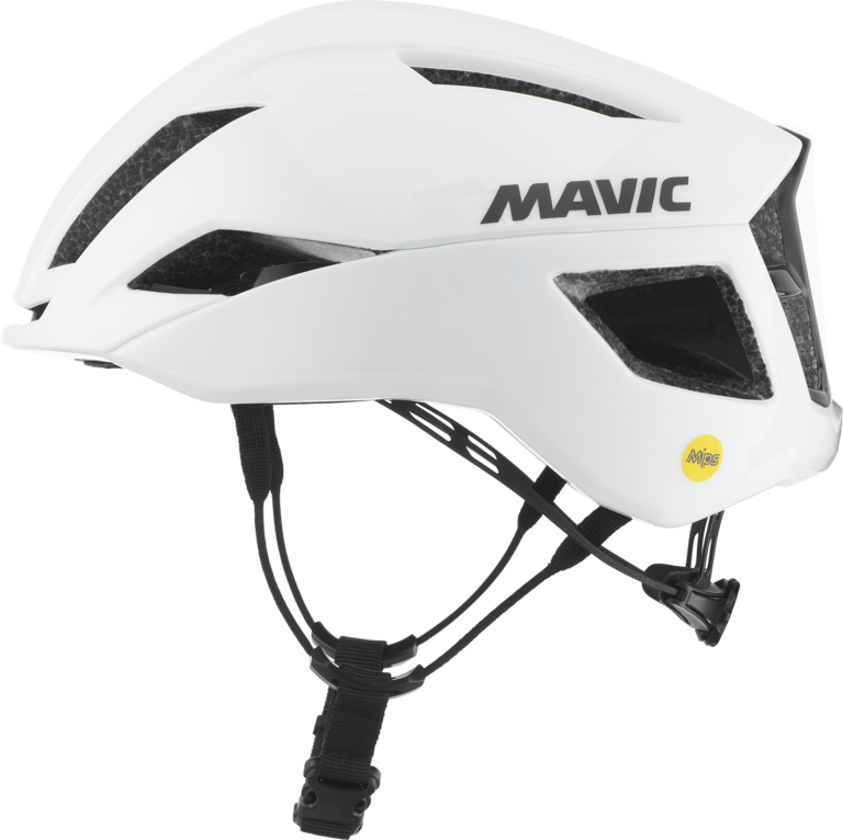 MAVIC COMETE SL MIPS balta šosejas velosipēda ķivere