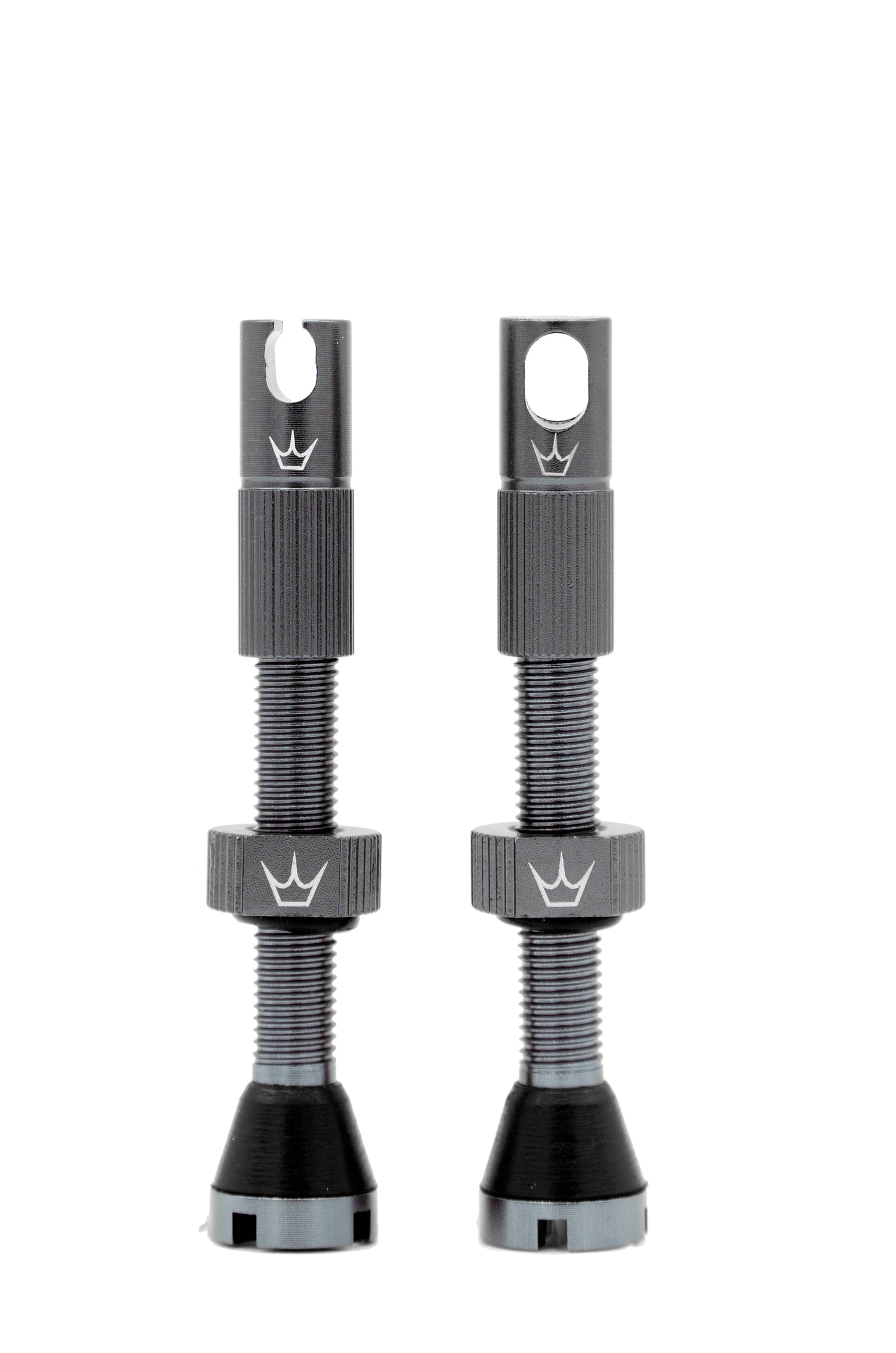 Tubeless-Ventile PEATY'S x Chris King MK2 Presta 60 mm (x2) Grau