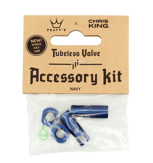 Kit Bouchons et Ecrous de Valves PEATY'S Bleu Navy