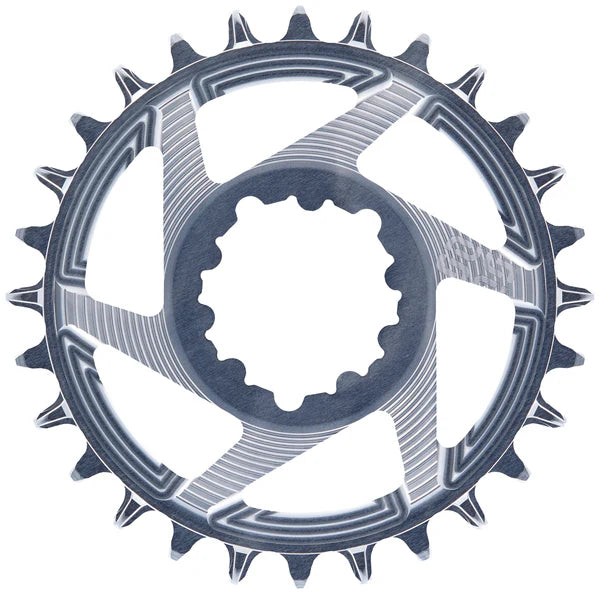 Einfach-Kettenblatt E-THIRTEEN HELIX RACE 11/12V Direct Mount SRAM Boost Offset 3mm Grau