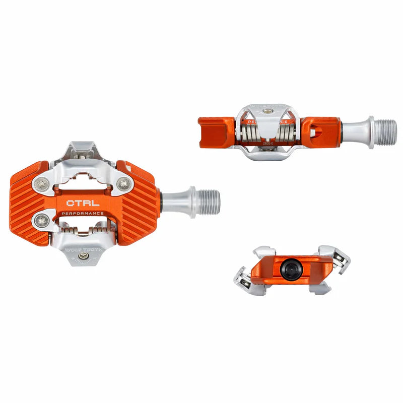 Pédales WOLF TOOTH CTRL TRAIL PERFORMANCE Clipless Orange