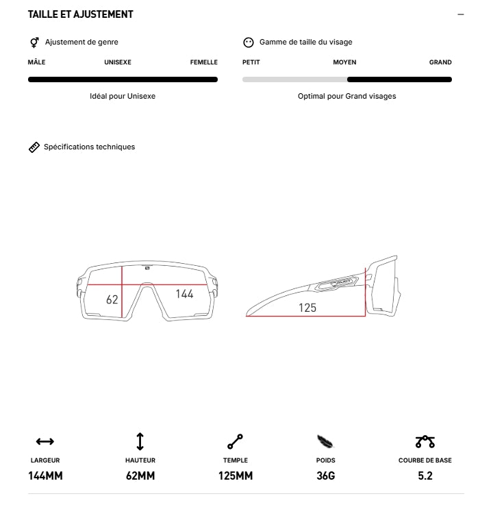 Lunettes RUDY PROJECT KELION Noir Verres IMPACTX™ Photochromique Laser Black