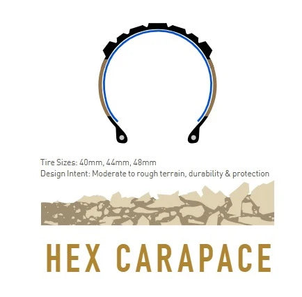 Pneu ENVE HEX CARAPACE 700c Tubeless Ready Beige