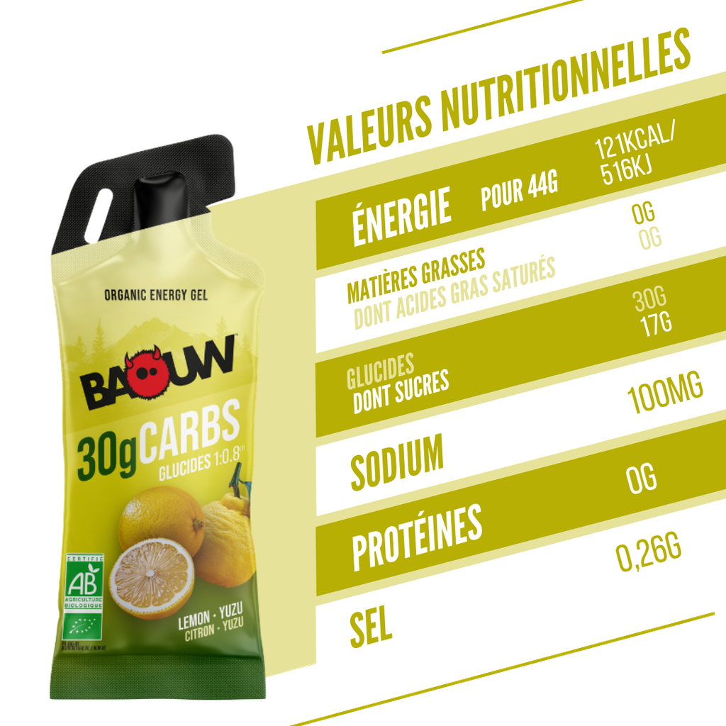 Gel Energético BAOW (44g) Limão/Yuzu