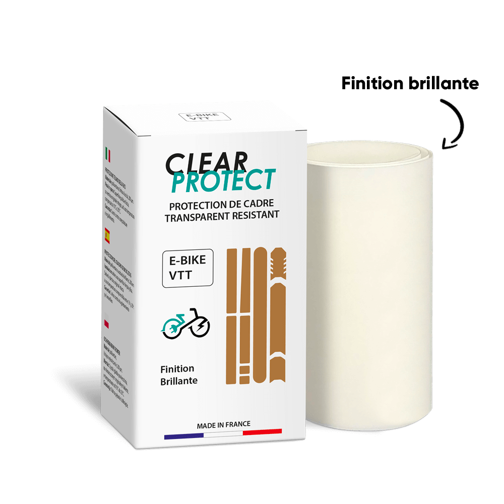 Protection Adhésive pour Cadre E-bike VTT CLEARPROTECT Brillant