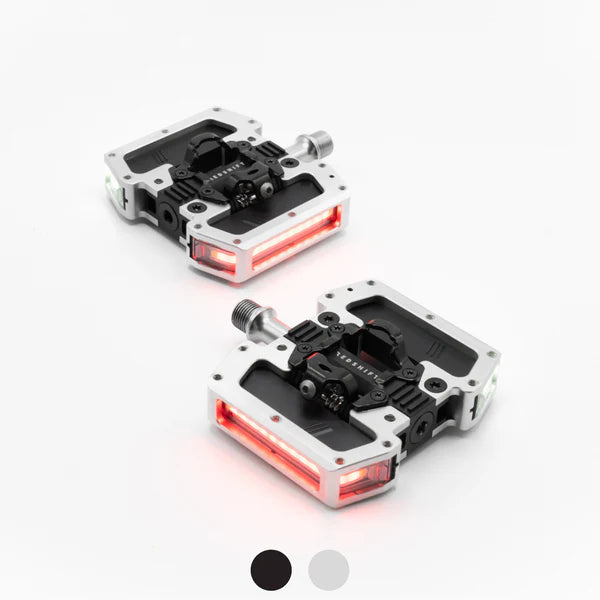 Automatpedaler med belysning REDSHIFT Arclight PRO Silver