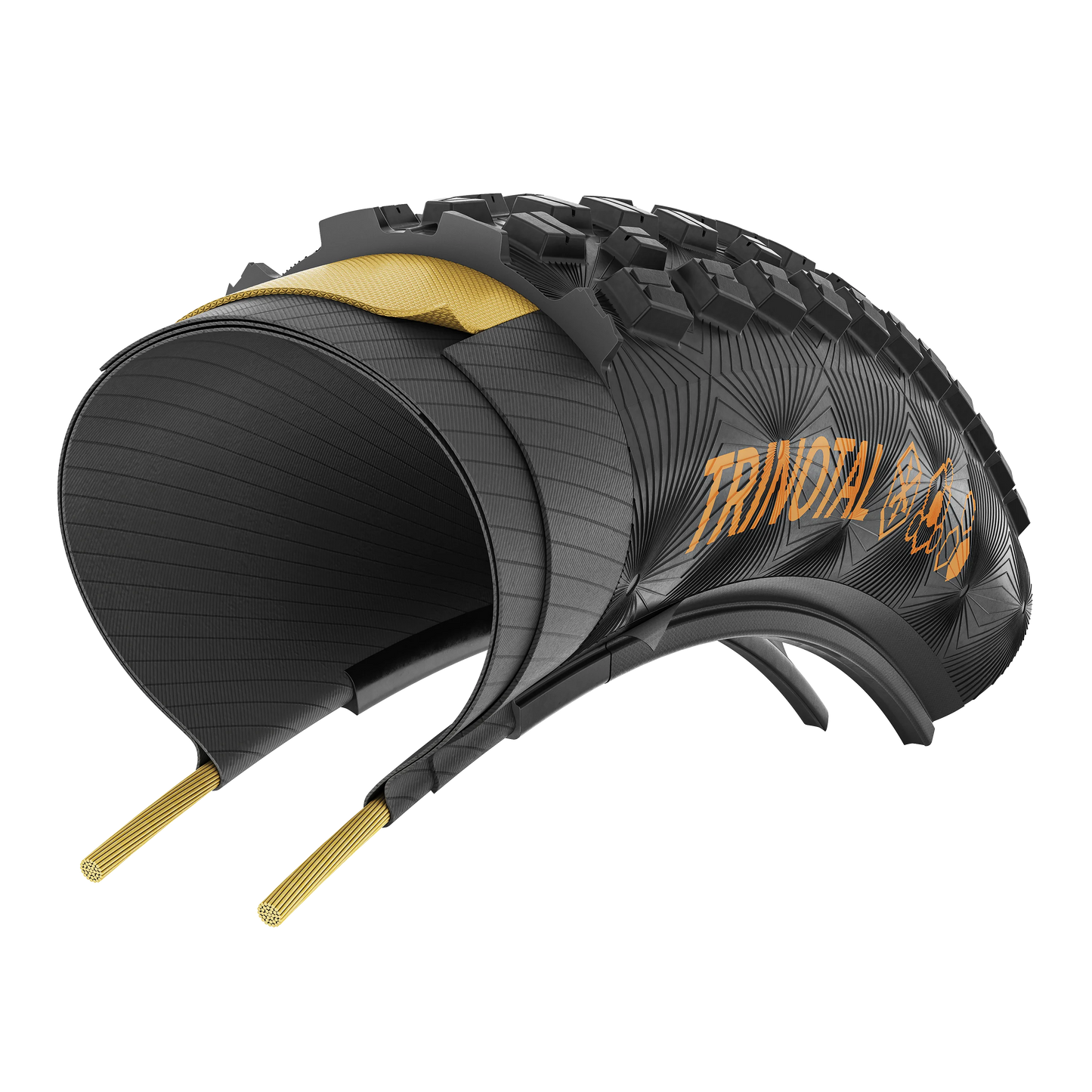 Pneu CONTINENTAL TRINOTAL Trail Grip 27.5x2.40 Tubeless Ready Souple Noir