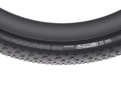 Plášť WTB COURSE 52 černý – označení na bočnici
