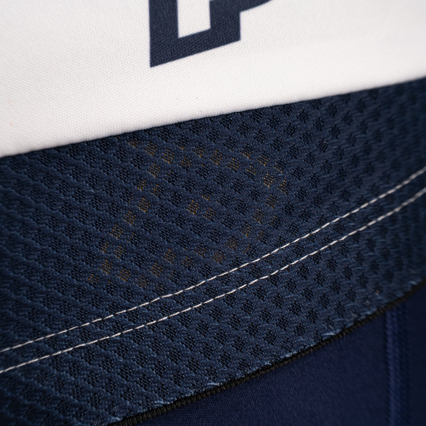 Maillot PROBIKESHOP By CHEF DE FILE Manches Courtes Marine/Blanc
