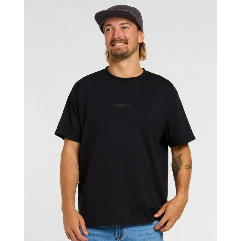 T-Shirt DHARCO COTTON KENTARO Manches Courtes Noir