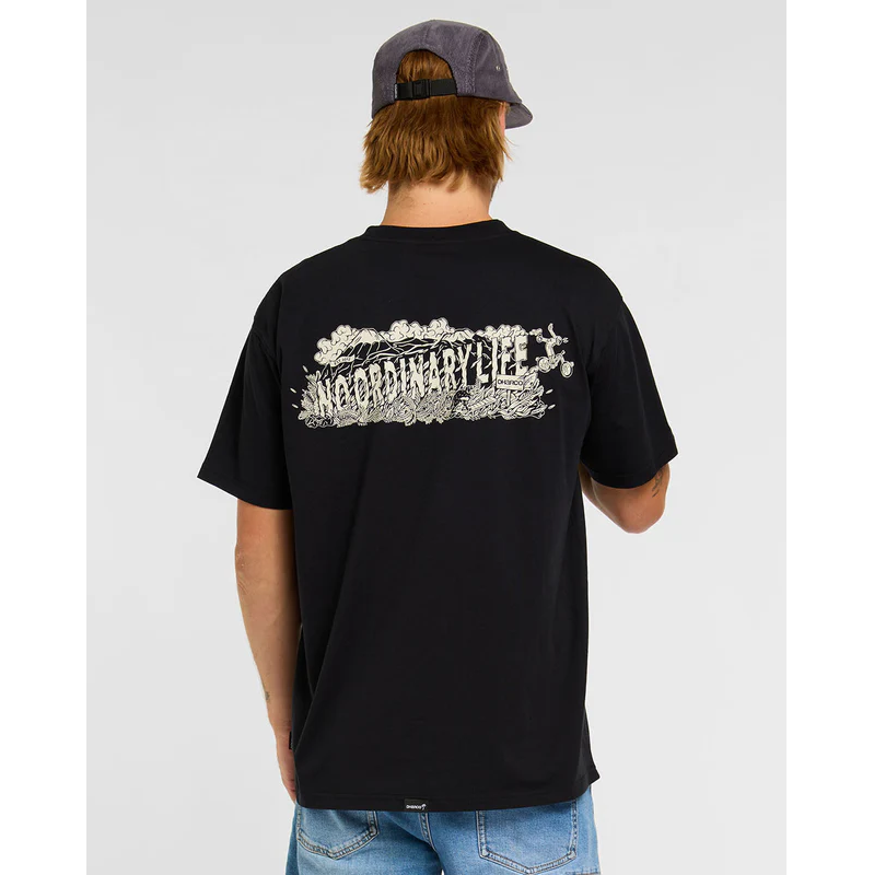 T-Shirt DHARCO COTTON KENTARO Manches Courtes Noir