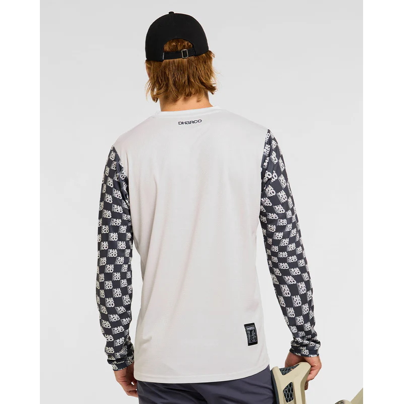 DHARCO GRAVITY OFFSET Shirt Lange Mouwen Wit/Zwart