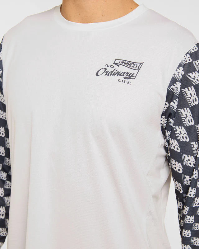 DHARCO GRAVITY OFFSET Shirt Lange Mouwen Wit/Zwart
