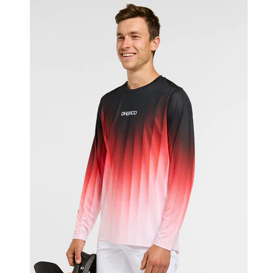 Trikot DHARCO RACE PRISM Langarm Rot