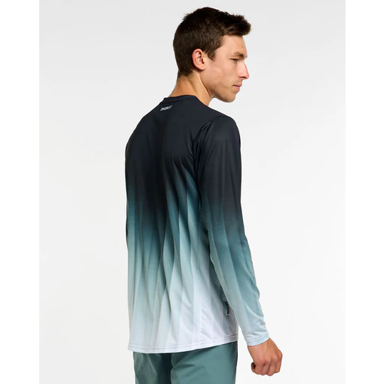 Trikot DHARCO RACE MIDNIGHT PRISM Lange Ärmel Grün