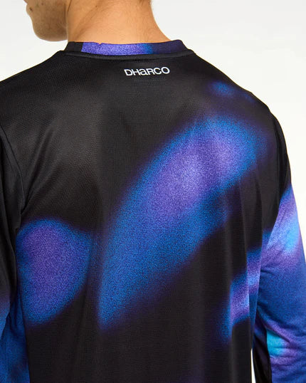 Maillot DHARCO RACE VORTEX Maniche Lunghe Nero/Viola
