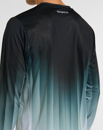 Trikot DHARCO RACE MIDNIGHT PRISM Lange Ärmel Grün