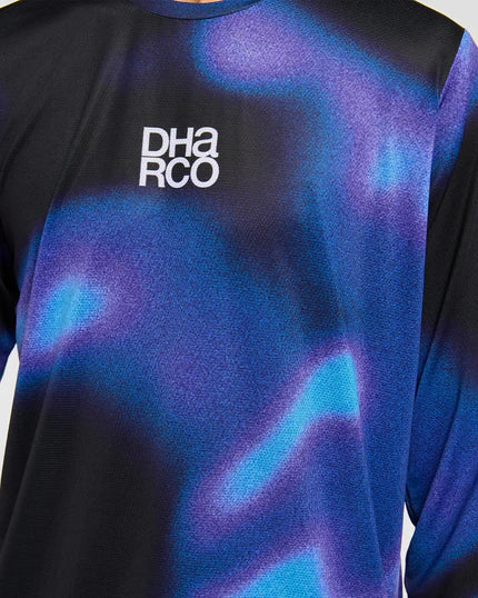 Maillot DHARCO RACE VORTEX Maniche Lunghe Nero/Viola