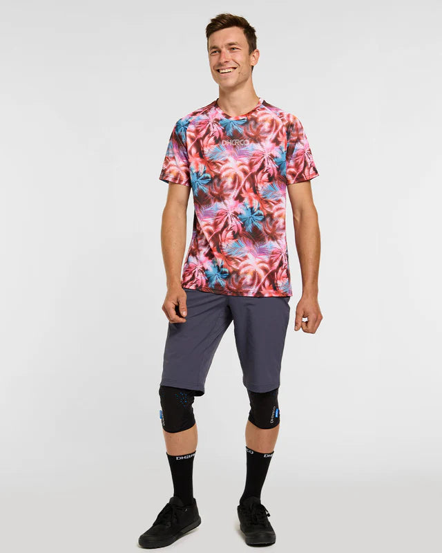 Maillot DHARCO NEBULA Manches Courtes Rose
