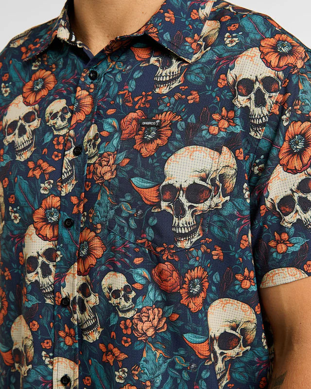 Technisches Hemd DHARCO TECH PARTY SKULLDUGGERY Blau