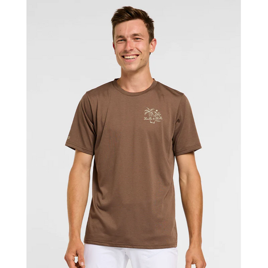 Maillot DHARCO TECH TEE HUSK Manches Courtes Marron