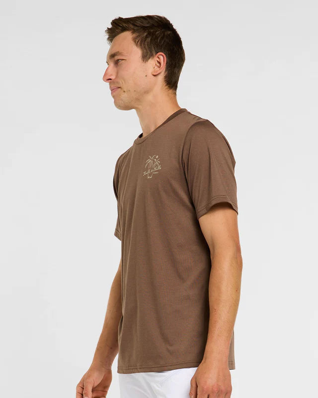 Maillot DHARCO TECH TEE HUSK Manches Courtes Marron
