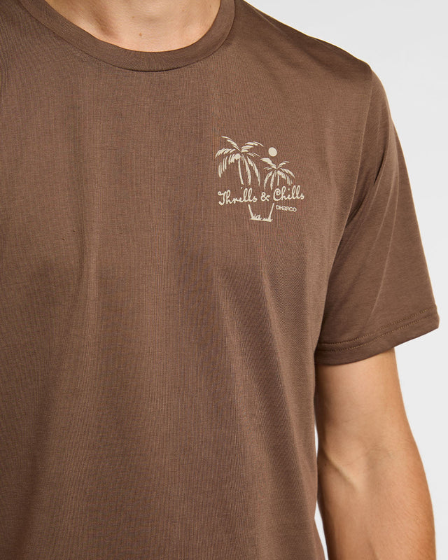 Maillot DHARCO TECH TEE HUSK Manches Courtes Marron