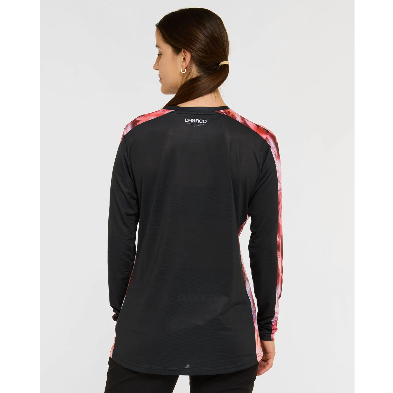 Maillot DHARCO RACE NEBULA Manches Longues Femme Noir/Rose