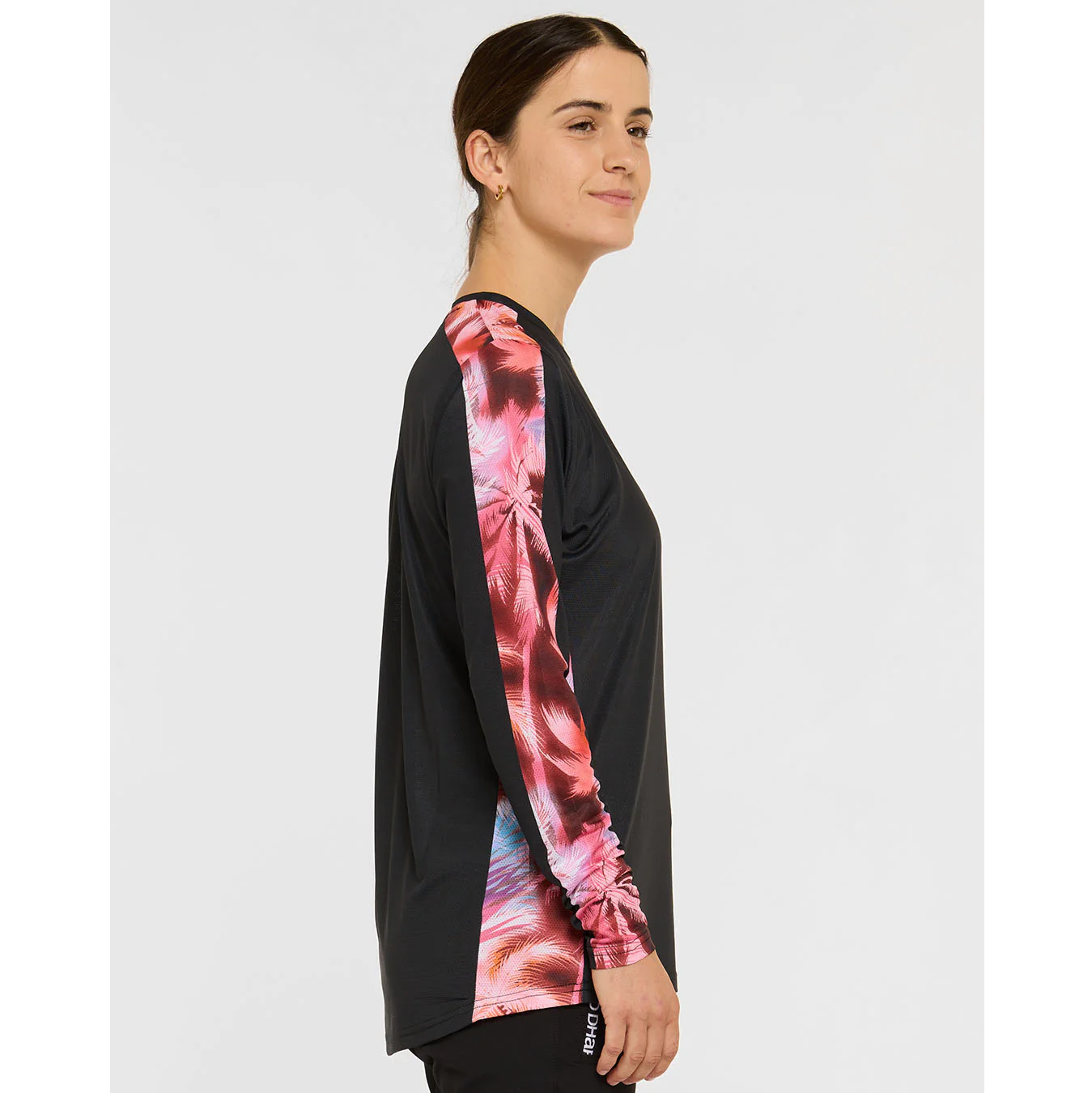 Maillot DHARCO RACE NEBULA Manches Longues Femme Noir/Rose
