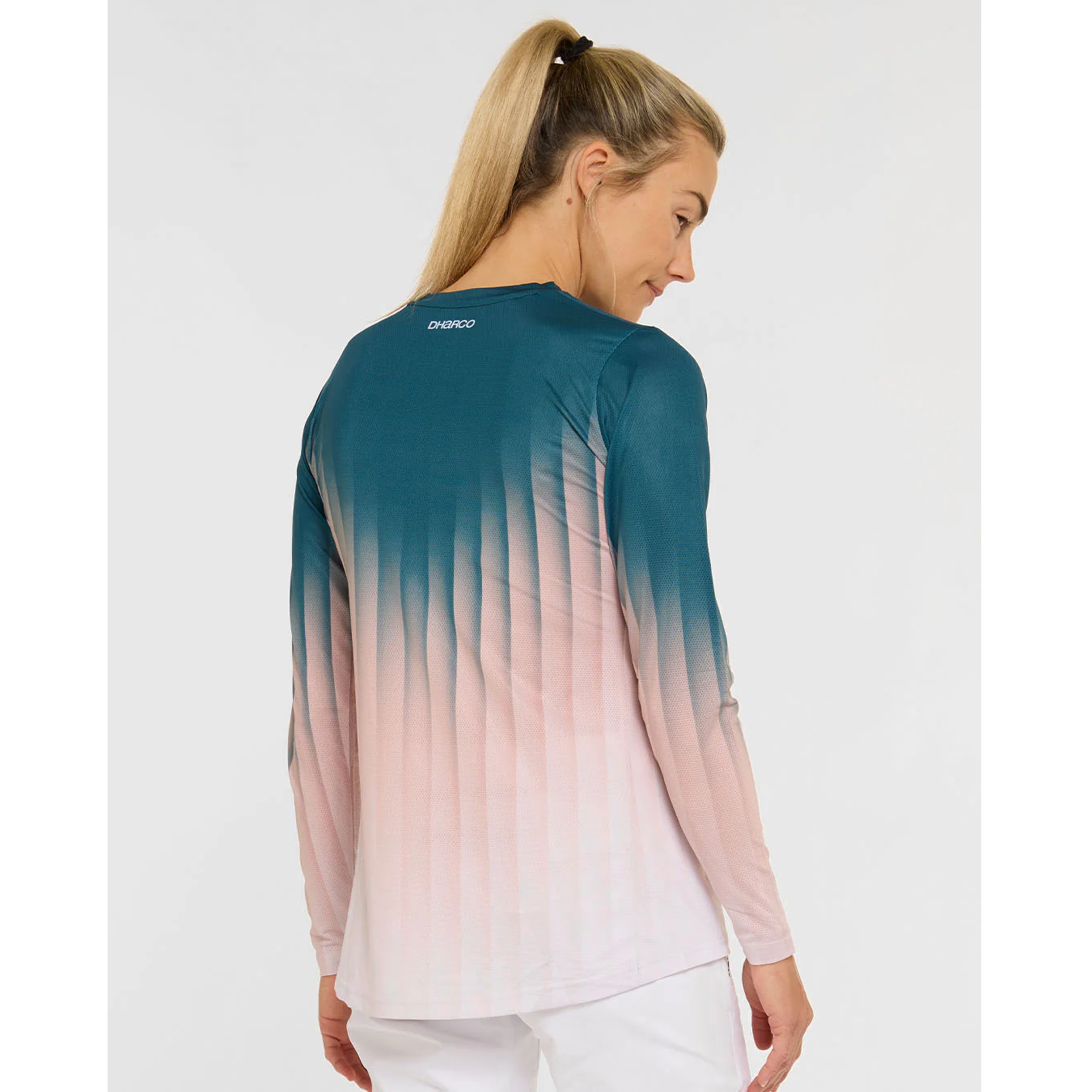 Maglia DHARCO RACE DUSTY PRISM Maniche Lunghe Donna Nero/Rosa