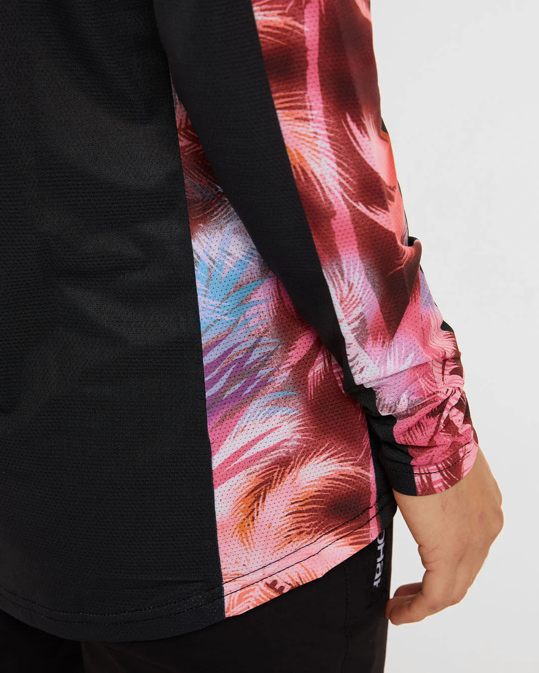 Maillot DHARCO RACE NEBULA Manches Longues Femme Noir/Rose