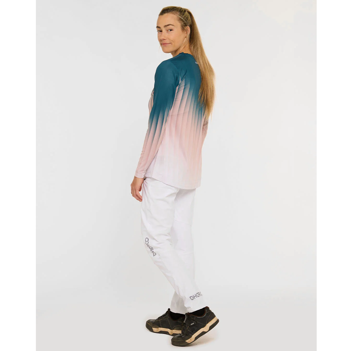Maglia DHARCO RACE DUSTY PRISM Maniche Lunghe Donna Nero/Rosa
