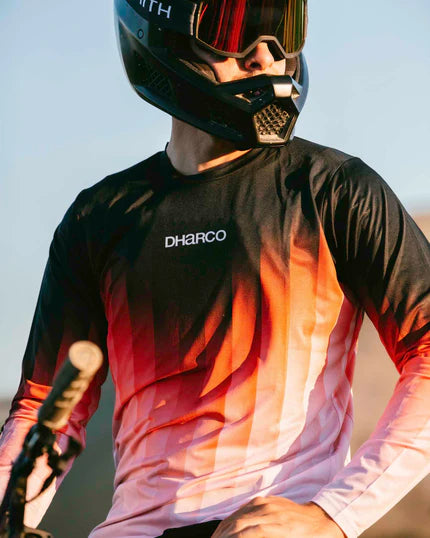 Trikot DHARCO RACE PRISM Langarm Rot