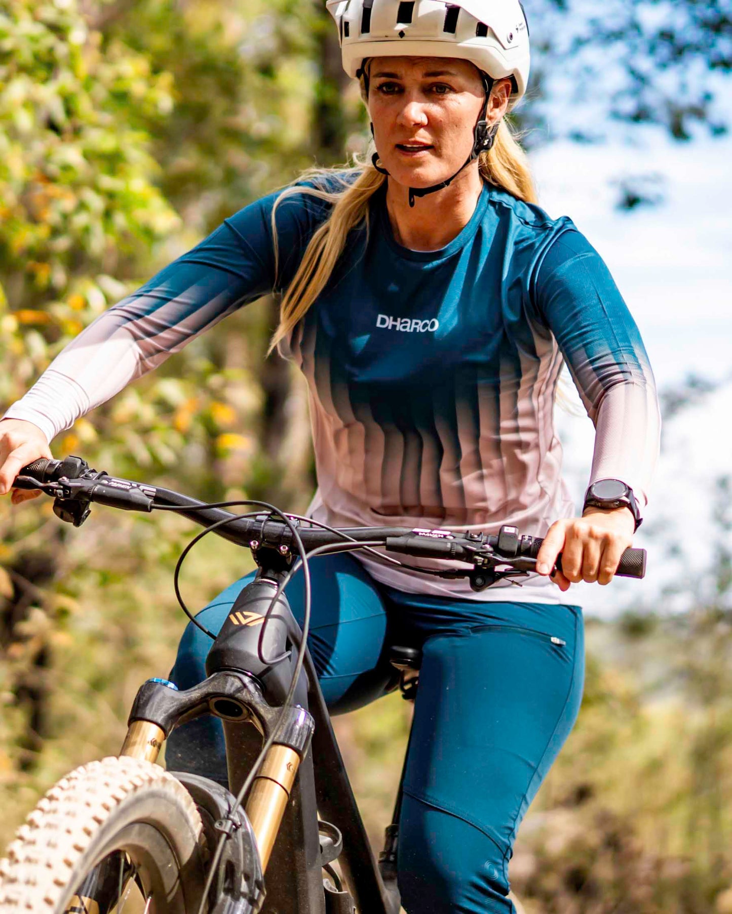 Maglia DHARCO RACE DUSTY PRISM Maniche Lunghe Donna Nero/Rosa