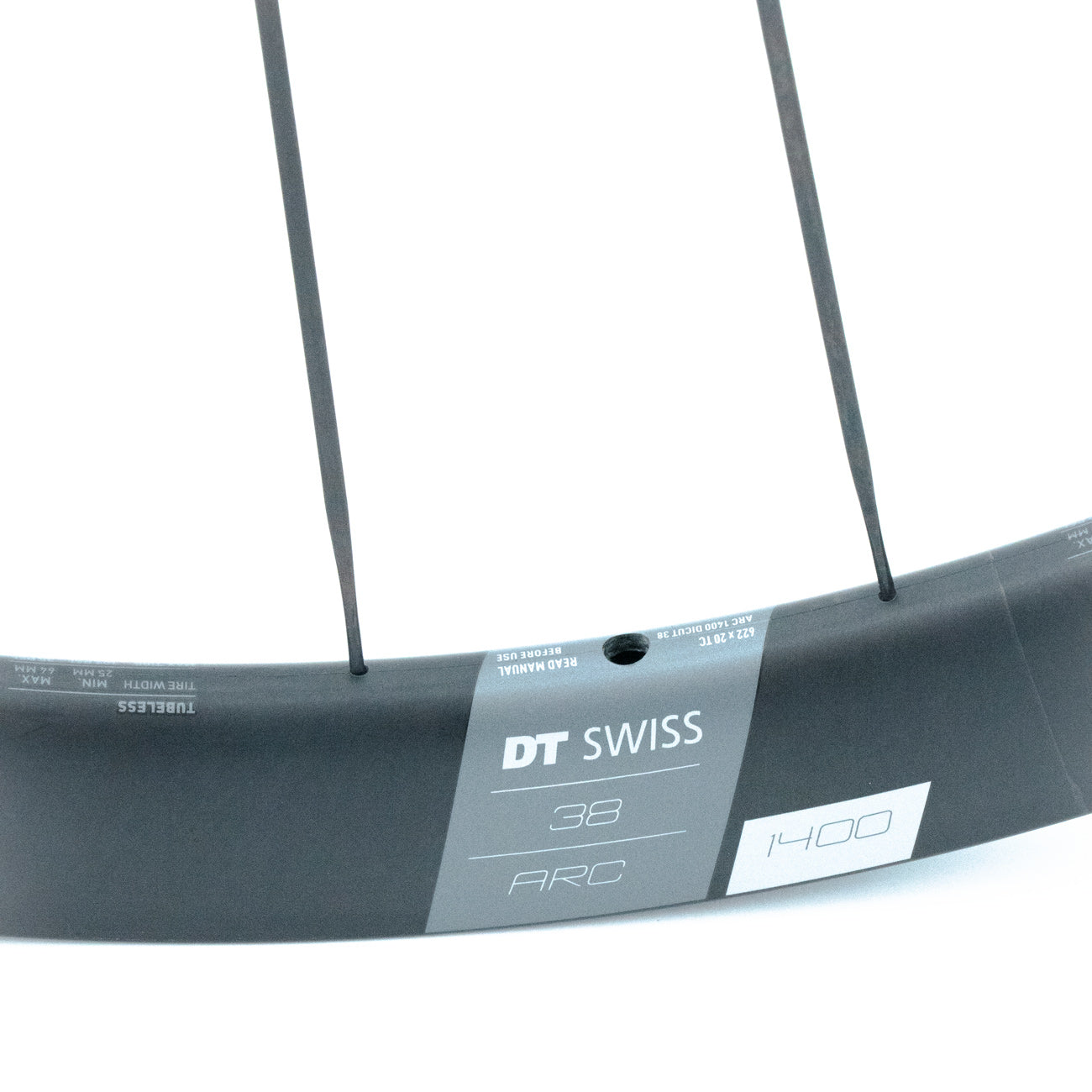 Paire de Roues DT SWISS ARC 1400 DICUT 38 DISC Tubeless Ready (Center Lock)