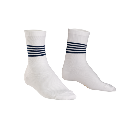 Chaussettes PROBIKESHOP By CHEF DE FILE MARINIERE Blanc/Bleu