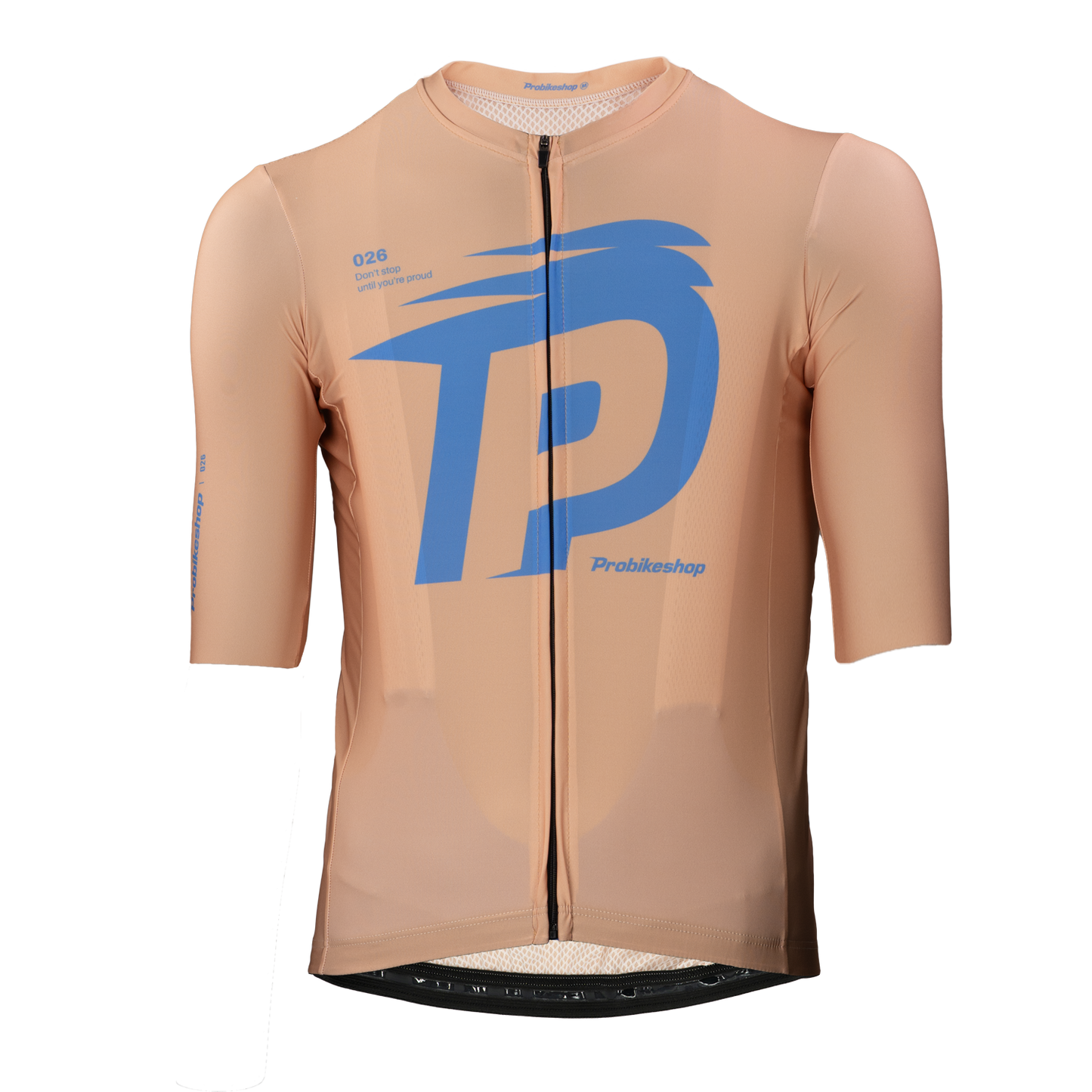 Maillot PROBIKESHOP By CHEF DE FILE Manches Courtes Beige