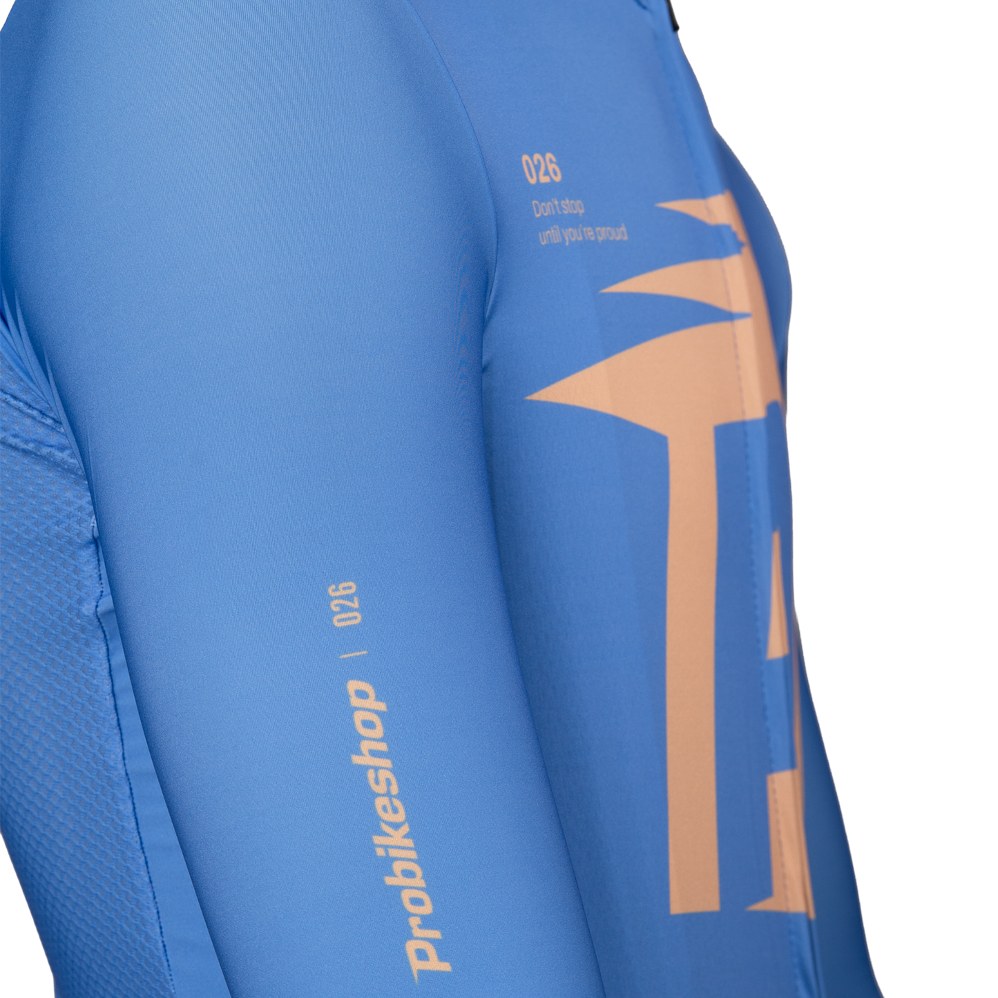 Maillot PROBIKESHOP By CHEF DE FILE Manches Courtes Bleu/Lilas