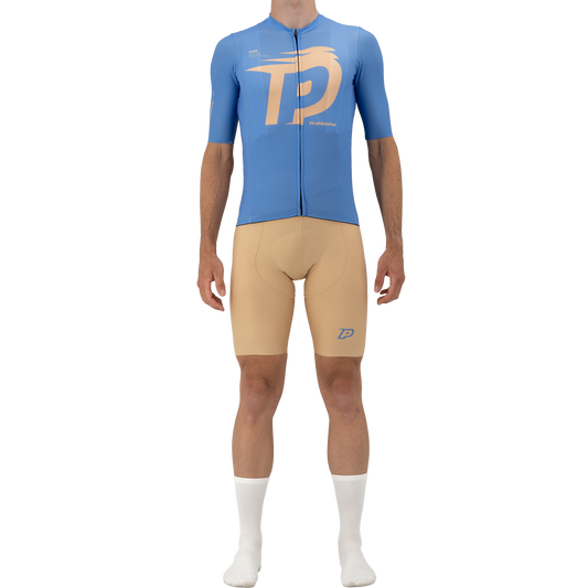 Maillot PROBIKESHOP By CHEF DE FILE Manches Courtes Bleu/Lilas