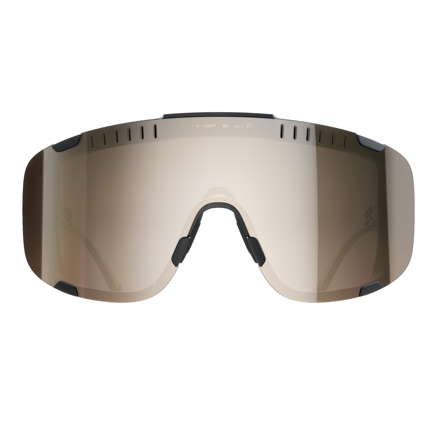 Occhiali POC DEVOUR + Nero Lente Clarity Trail Partly Sunny Silver