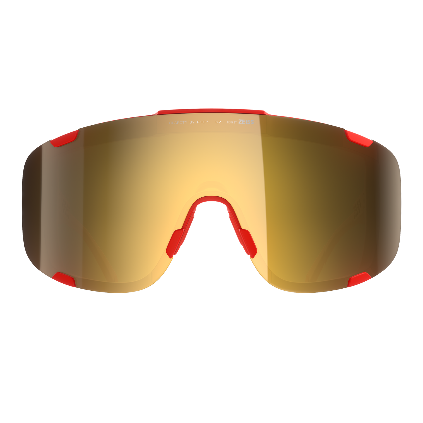 Okulary POC DEVOUR + Czerwone Soczewka Clarity Road Partly Sunny Gold