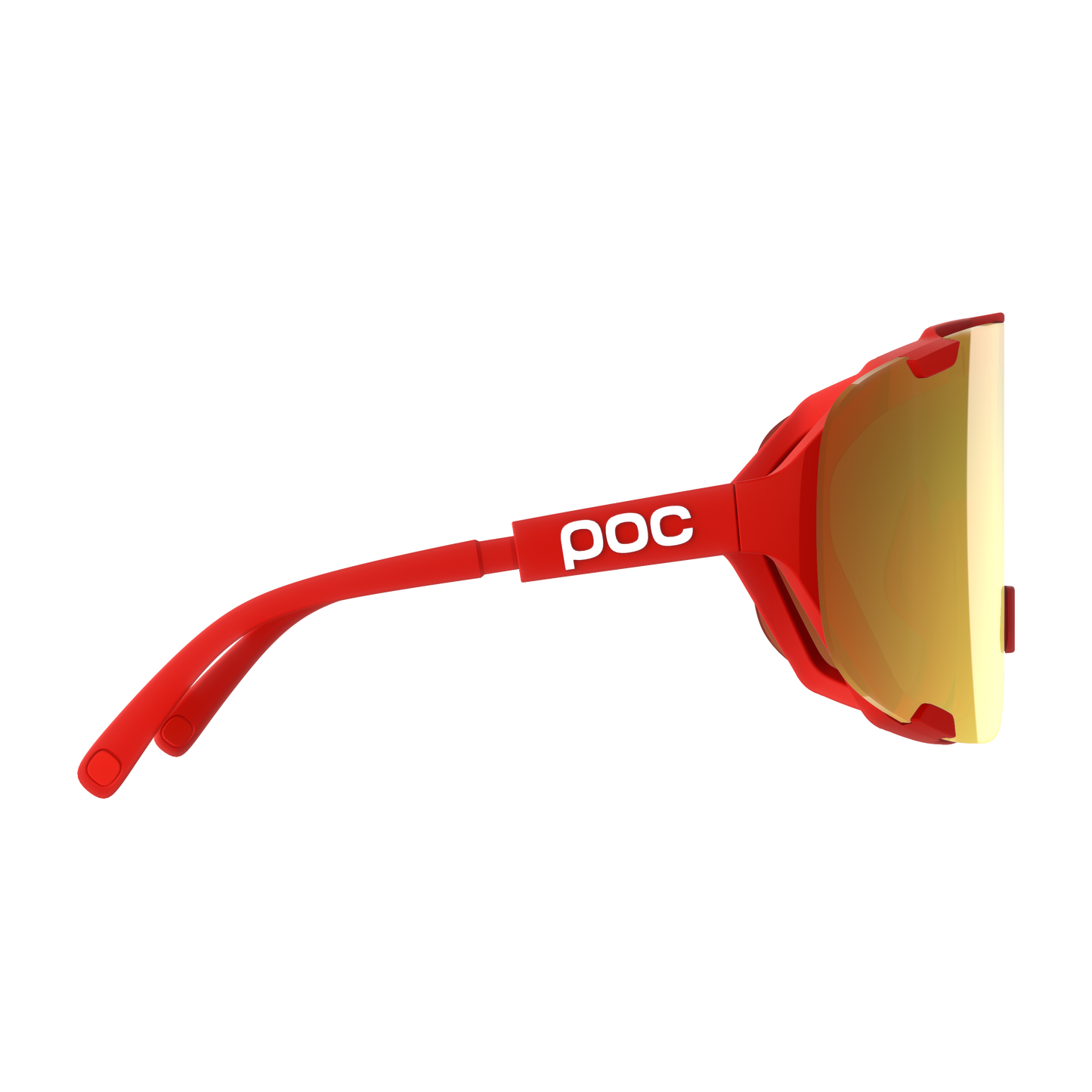 Okulary POC DEVOUR + Czerwone Soczewka Clarity Road Partly Sunny Gold